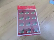 VINTAGE HALLMARK Christmas GOOSE Ducks GEESE STICKERS Sealed