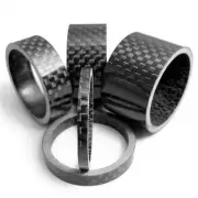 3/5/10/15/20mm MTB Bike Carbon Fiber Tapered Headset Stem Washer Spacer