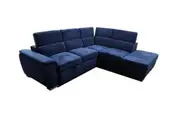 VI Capreria 3 Seater Velvet Sofabed with Right Hand Chaise