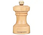 Cole & Mason Hoxton Natural Beech Wood Kitchen Pepper Mill Grinder 104mm