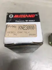 NEW GENUINE MIDLAND HALDEX KN23000, N13526 SC1 SINGLE CHECK VALVE 1/2'' TO 1/2''