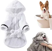 Dog Drying Towels | Cat Bathrobe Towel Coat - Quick Dry Pet Grooming Towel for Drying, Soft Dog Towels for Cats, Puppies and Pets Borato