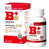 在飛比找momo購物網優惠-【台塑生醫】緩釋B群雙層錠x6瓶(60錠/瓶)