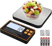 [7JI] Kitchen Scale with Removable Wireless LCD Display, 33lb/15kg Digital Kitchen Scale, 7-Unit Tara Function, 0.1g High Precision Digital Coffee Scale for Cooking, Baking
