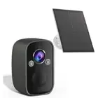 Wireless Solar Security Camera Outdoor with Siren Alarm&Spotlight, 5MP Battery-P
