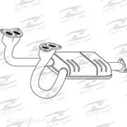 Redback Cat Conv Bolt On to suit Subaru Liberty 01/1989-07/1994 - C6564