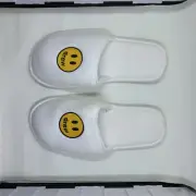 Drew House Justin Bieber Mascot Slippers Size S/M White Brand New Authentic