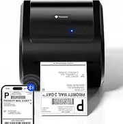Phomemo Bluetooth Thermal Label Printer 4X6 - D520BT Wireless Shipping Label Printer Build-in Holder, Thermal Label Maker for Return Shipping Package, Compatible with Amazon, USPS, Shopify