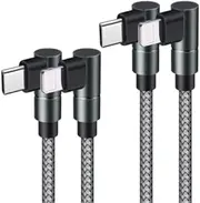 USB C to Lightning Cable MFi Certified PD Fast iPhone 12 Charging 6ft Cable 90 Degree Type C Charger Cord Compatible with iPhone 13/12/12 ProMax/12Mini/11 Pro Max/X/XS/XR/8, iPad 8th (Grey) …
