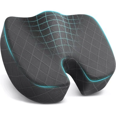 Seat Cushion - Memory Foam Cushion for Office Chair, Car Seat, Airplane, Blea...