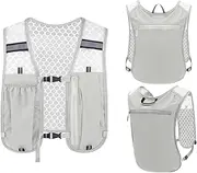 Hydration Vest for Running Women - Running Water Backpack with Multiple Pockets - Elastic Lightweight Bladder Phone Bag Chest Pack Gear for Marathons Race Cycling Camping