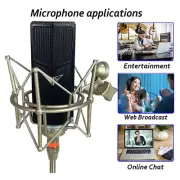 Cardioid Condenser Microphone Complete Set Recording Microphone Studio Live Mic
