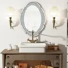 Cloud-shape Crystal Crushed Diamonds Wall Decor Mirror Bathroom Vanity Mirror
