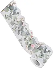 1 roll Eucalyptus Bulletin Board Border Trim Adhesive for Classrooms Decor DIY Projects and Office Decoration Tear Resistant and Wear Resistant Design