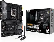 ASUS TUF Gaming Z790-Plus WiFi LGA 1700(Intel®12th&13th Gen) ATX Gaming Motherboard(PCIe 5.0,DDR5,4xM.2 Slots,16+1 DrMOS,WiFi 6,2.5Gb LAN,Front USB 3.2 Gen 2 Type-C®,Thunderbolt 4(USB4),Aura RGB)