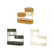 Fruit basket at 3 levels, vegetable storage bowl, service tray, counter
