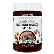 Sugar Free Hazelnut Cocoa Spread - Low Carb Chocolate Dessert Spread - W/Prebiot