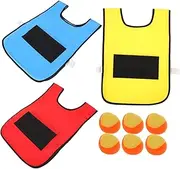 Teractive Sticky Vest Toys Boys and Girls Outdoor Game Hand-Eye Coordination Training Reusable Vest