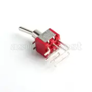 5 × Mini Right Angle Toggle Switch Switches DPDT 2 Position ON ON PCB Mounting