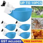 10pcs Chicken Drinking Bowl Poultry Waterer Feeder Automatic Drinking Cups Coop