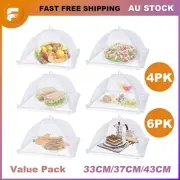 4/6 BBQ Collapsible Food Cover Pop Up Mesh Fly Wasp Net Party Kitchen Food Cover