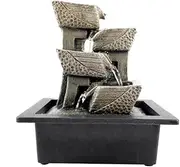 Tabletop Water Fountain Simple Desktop Fountain Water Ornaments Home Accessories Feng Shui Ball Office Fountain Furnishings Housewarming Gift Office Relaxation Meditation Fountain