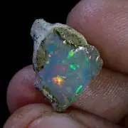 07.10Ct Natural AAA+ Ethiopian "Play-Of-Color" Fire Opal Rough Pleasant Gemstone