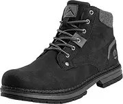 [CC-Los] Men's Winter Snow Boots with Sherpa Fleece Lining Waterproof Slip-Resistant Insulated Size 6.5-11.5