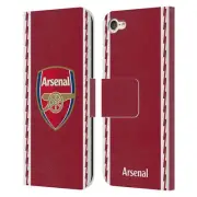 OFFICIAL ARSENAL FC 2022/23 CREST KIT LEATHER BOOK CASE FOR APPLE iPOD TOUCH MP3
