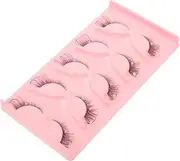 Ipetboom False Eyelashes 5 Set Faux Lashes Rhinestone Embellishments Comfortable