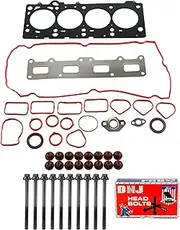 DNJ HGB113 Cylinder Head Gasket Set with Head Bolt Kit for 2002-2010 Chrysler Jeep Liberty PT Cruiser Wrangler 2.4L L4 16V DOHC 148cid