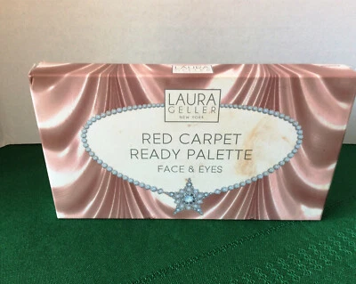 LAURA GELLER red carpet FACE highlighter & EYE shadow POWDER palette NEW IN BOX