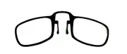 sunnies n frames Unisex Reading Glasses Black Templess Rectangle Metal E805. 1.5