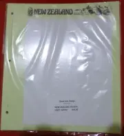 SEVEN SEAS Pack of 50 STAMP ALBUM PAGES headed NEW ZEALAND