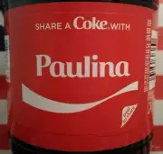 Share A Coke With Paulina 2018 Limited Edition Coca Cola Bottle