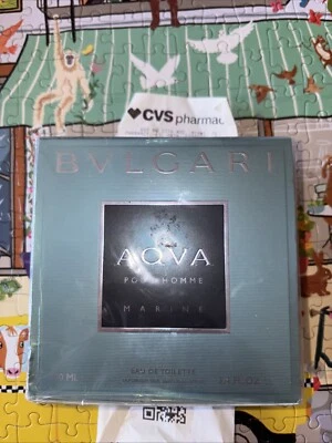 Bvlgari Aqva Marine Pour Homme by Bvlgari 3.4 oz EDT Cologne for Men New In Box