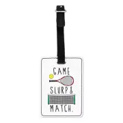 Game Slurp And Match Visual Luggage Tag Suitcase Bag - Funny Travel Tennis Sport