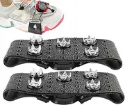 [Cordoode] Crampons for Shoes, 5 Claw Snow Spikes for Shoes, 2X Portable Outdoor Shoe Covers, Walk Traction Cleat for Fishing, Climbing, Hiking