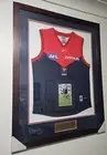AFL Melbourne Demons Nathan Jones Signed GUERNSEY Framed 150 Year Celebration
