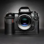 Handmade Genuine Leather Half Camera Case Cover For Nikon F100