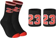 Basketball Socks for Boys and Girls, Athletic Socks & Basketball Wristband & Basketball Headband, Sport Socks for Kids 6-13