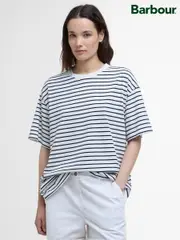 Barbour® White 100% Cotton Millie T-Shirt (AC0490) | $110