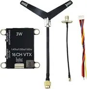 Snblzhef 1.4G 1.5G 1.6G 3W VTX 16CH High Power FPV Audio Video Transmitter NTSC/PAL forFPV Long Range RC Drone