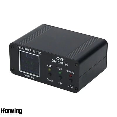 1.8MHz-54MHz CQV-SWR120 Colour LCD Display Digital SWR & Power Meter + Type-C