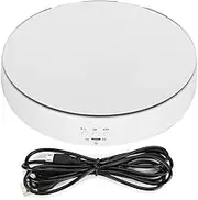 Motorized Rotating Display Stand, 10Kg / 22Lb 360 Degree Electric Rotating Turntable with LED Lights Stable Rotation Turntable Display Stand, for Cake Jewelry