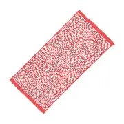 Rectangular Quick Dry Beach Towel with Tassel - Red