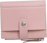 [DEARMAMY] 1pc Women Short Pu Wallet Card Slots Stylish Pink Purse for Shopping Travel and Daily Use for Girls and Ladies