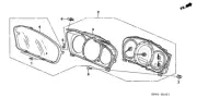Genuine Honda Meter Assembly Combination (Ns) 78100-S9V-A52