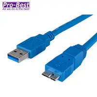 在飛比找PChome24h購物優惠-PRO-BEST USB3.0 AM對MICRO ABM 連