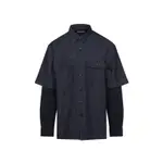 [Dries Van Noten] Dries Van Noten-Blue Cassen Cotton Shirt-Uomo S STAND